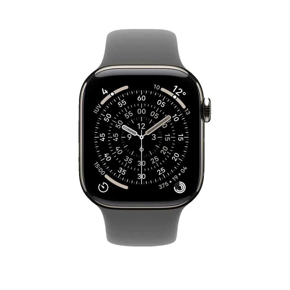 Slimme smartwatch Apple Series 11 GPS + Cellular natuurlijk titanium 42mm S/M 2/2