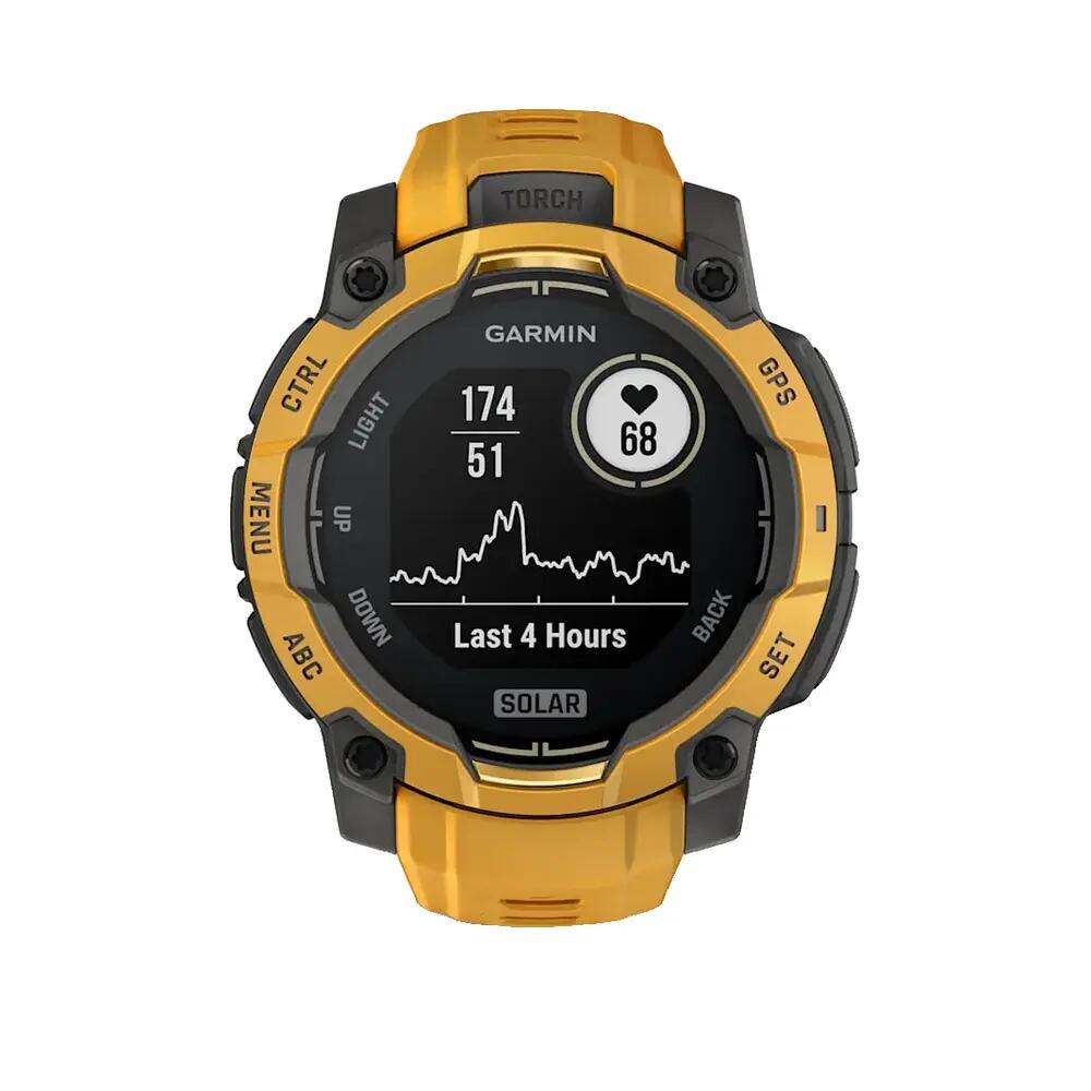 Relógio inteligente Garmin Instinct 3 Solar 45 mm Amarelo 8/8