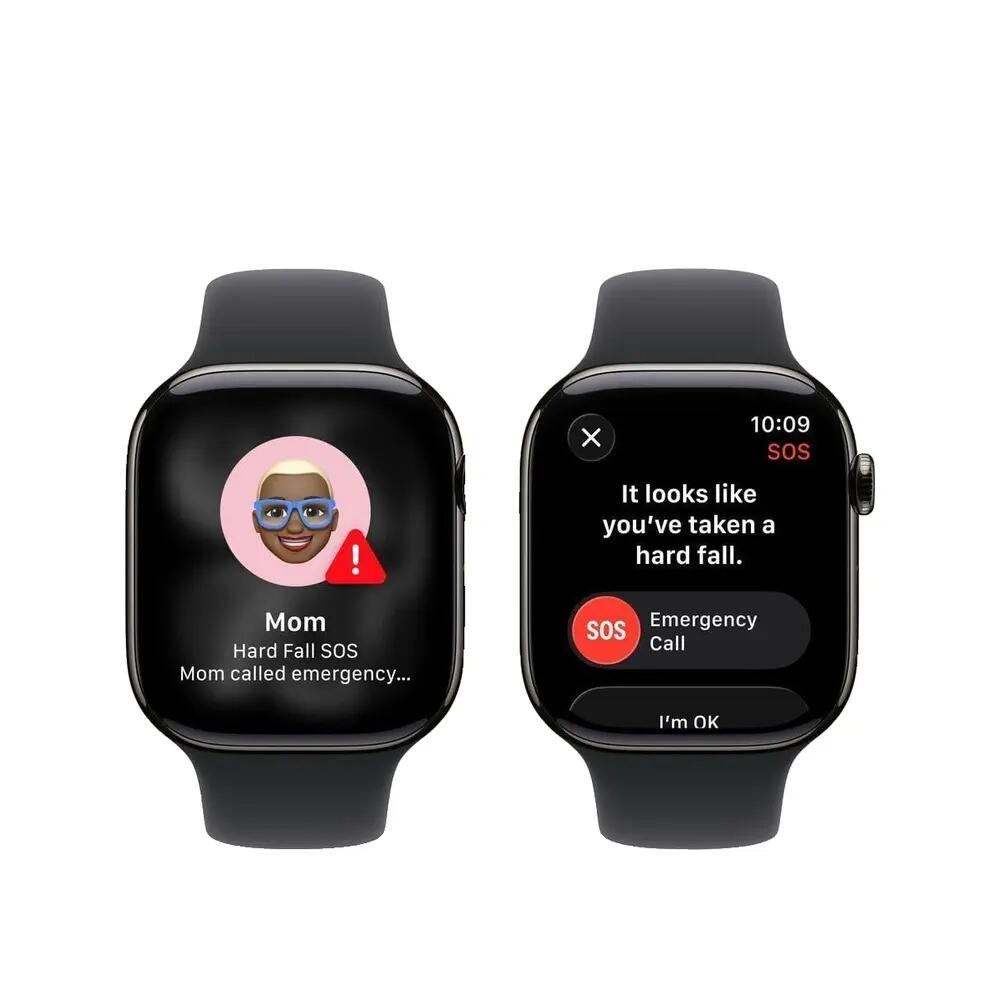 Zwart Apple Series 11 smartwatch met EKG-monitoring 6/8