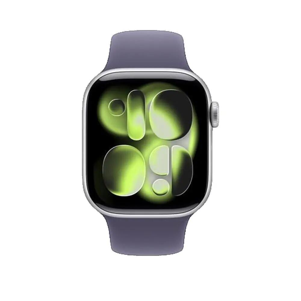 Apple Watch Series 11 46mm Silver Aluminium with Purple Strap 3/6
