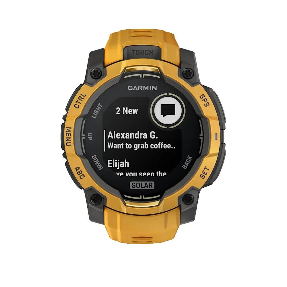 Relógio inteligente Garmin Instinct 3 Solar 45 mm Amarelo 5/8
