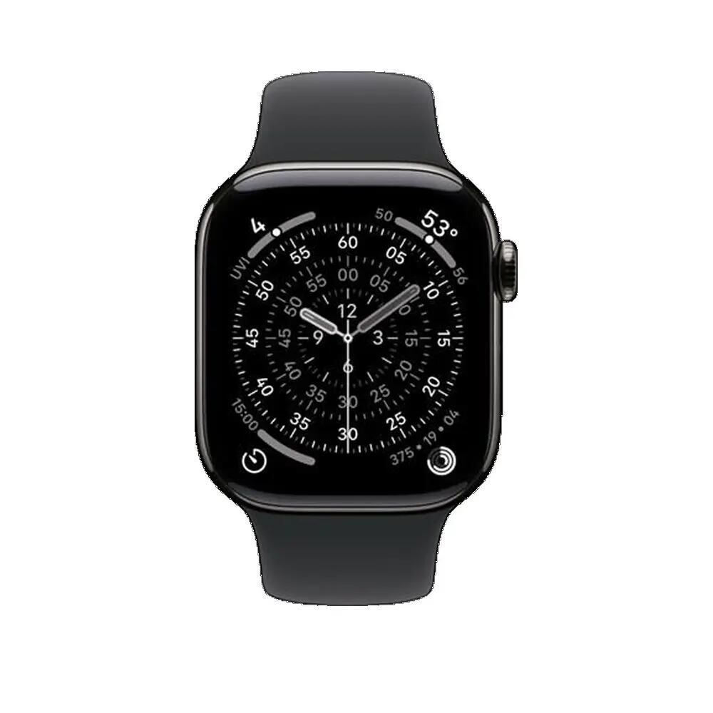 Sporthorloge Apple Watch Series 11 42 mm Slate Titanium met Zwarte Band 3/3