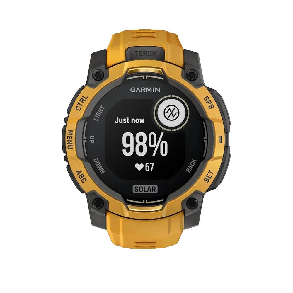 Relógio inteligente Garmin Instinct 3 Solar 45 mm Amarelo 3/8