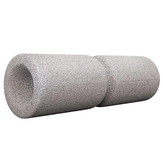 Faszienrolle - mit Umlaufrille, Foam Roller, Massagerolle, Massage, Yoga
