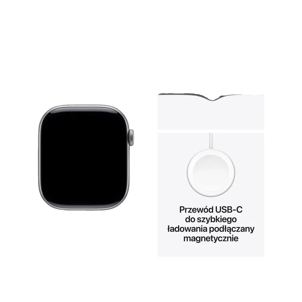 Slimme klok Apple Series 11 Ruimtegrijs aluminium met zwarte band 8/8