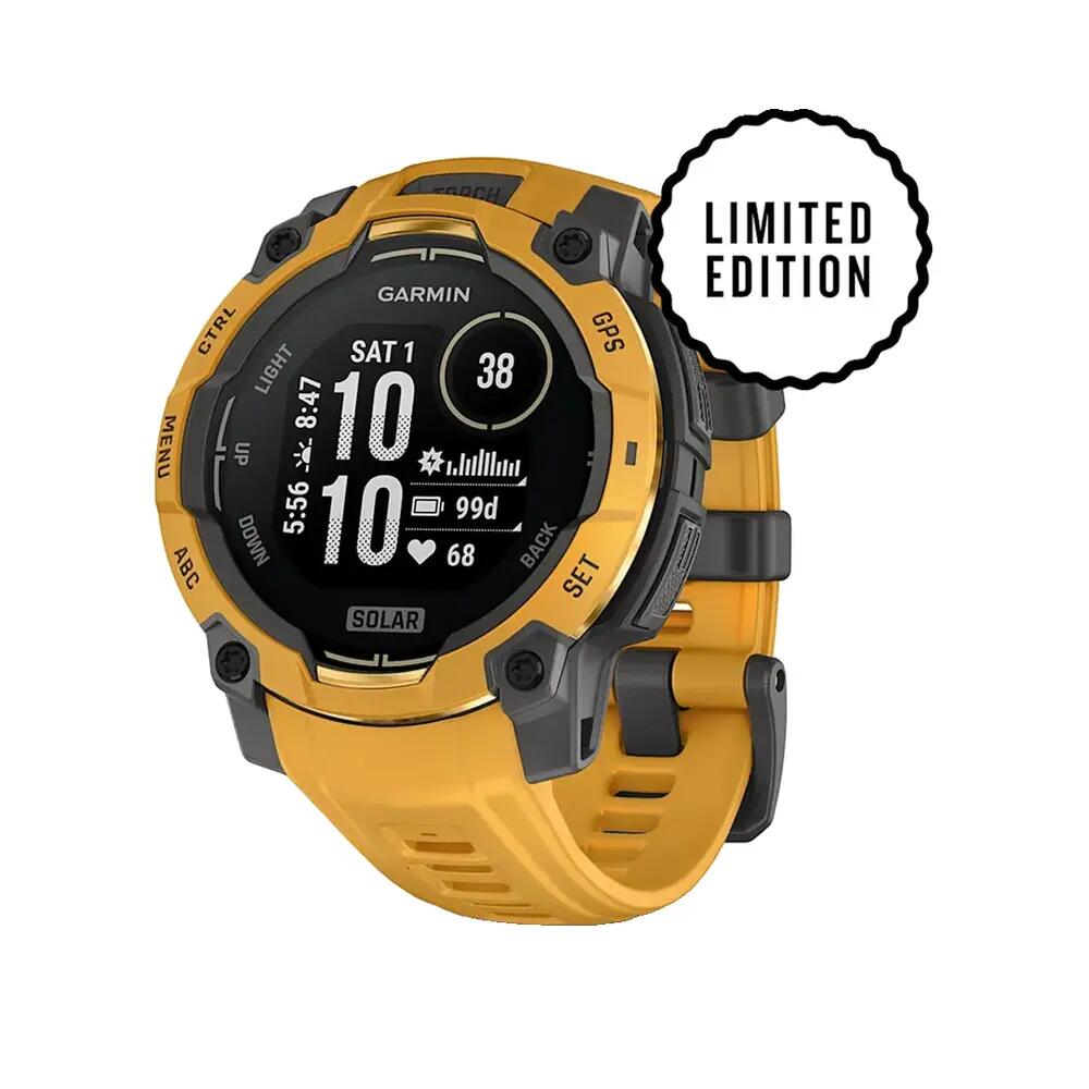 Relógio inteligente Garmin Instinct 3 Solar 45 mm Amarelo 2/8