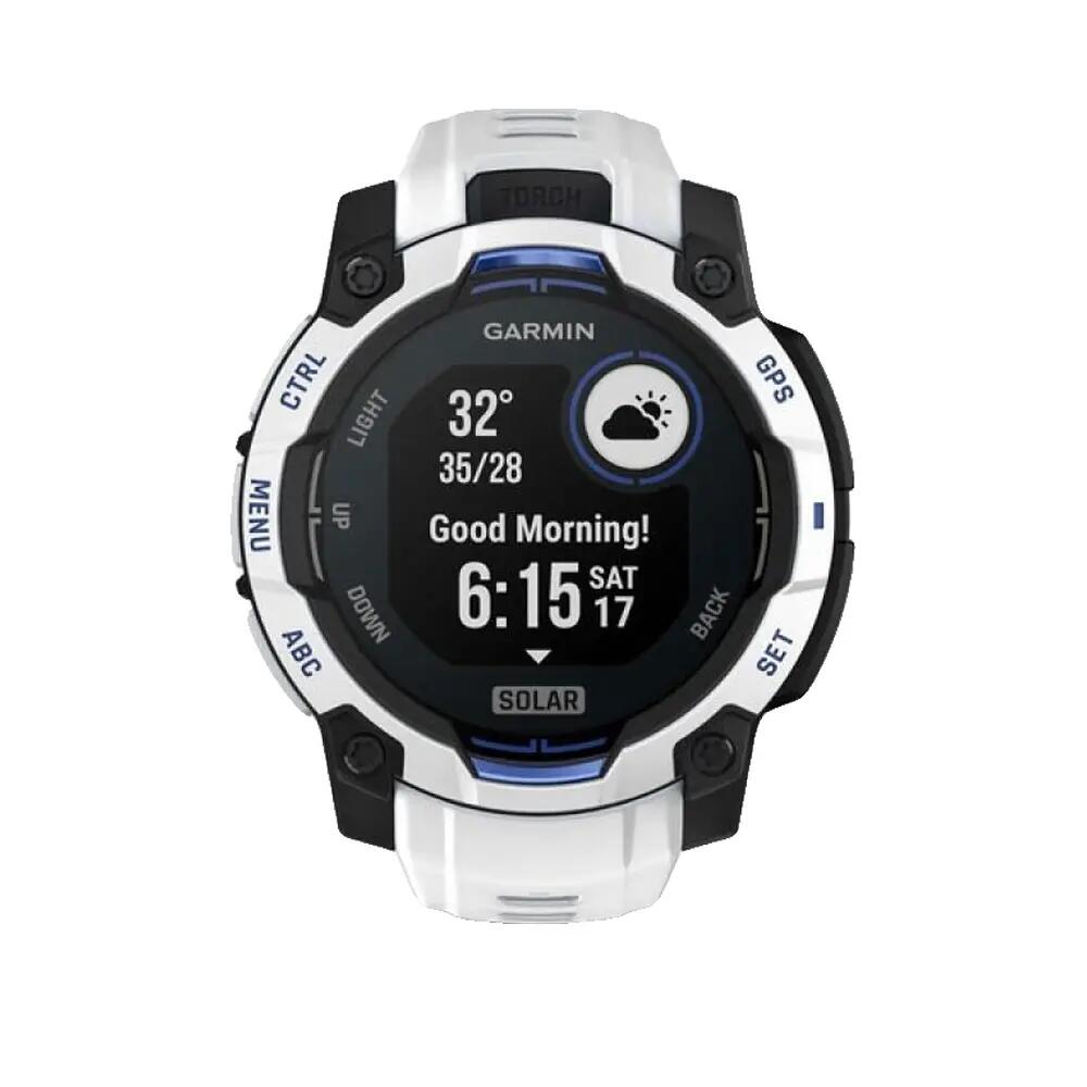 Orologio GPS Garmin Instinct 3 Solar Bianco/Blu 45mm 5/10