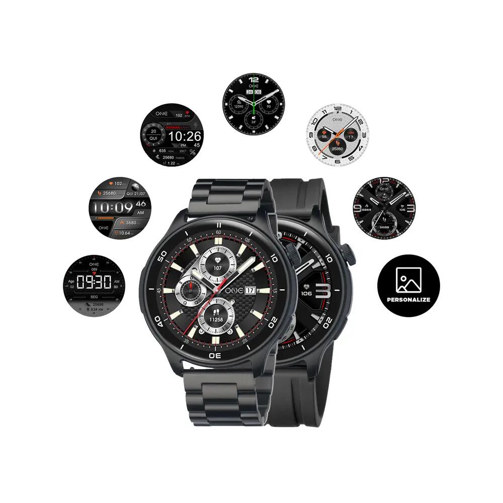 Zegarek smart One OSW9822BB51L — Unisex, Powiadomienia, Monitorowanie fitness 3/7