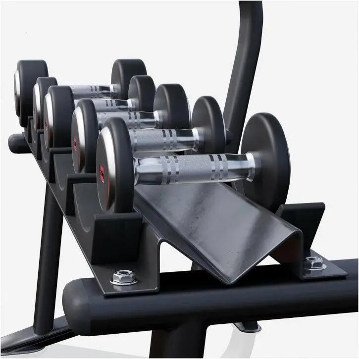 RACK PRO + 5 PAIRES D'HALTÈRES RONDS DE 2,5KG À 15KG 5/14