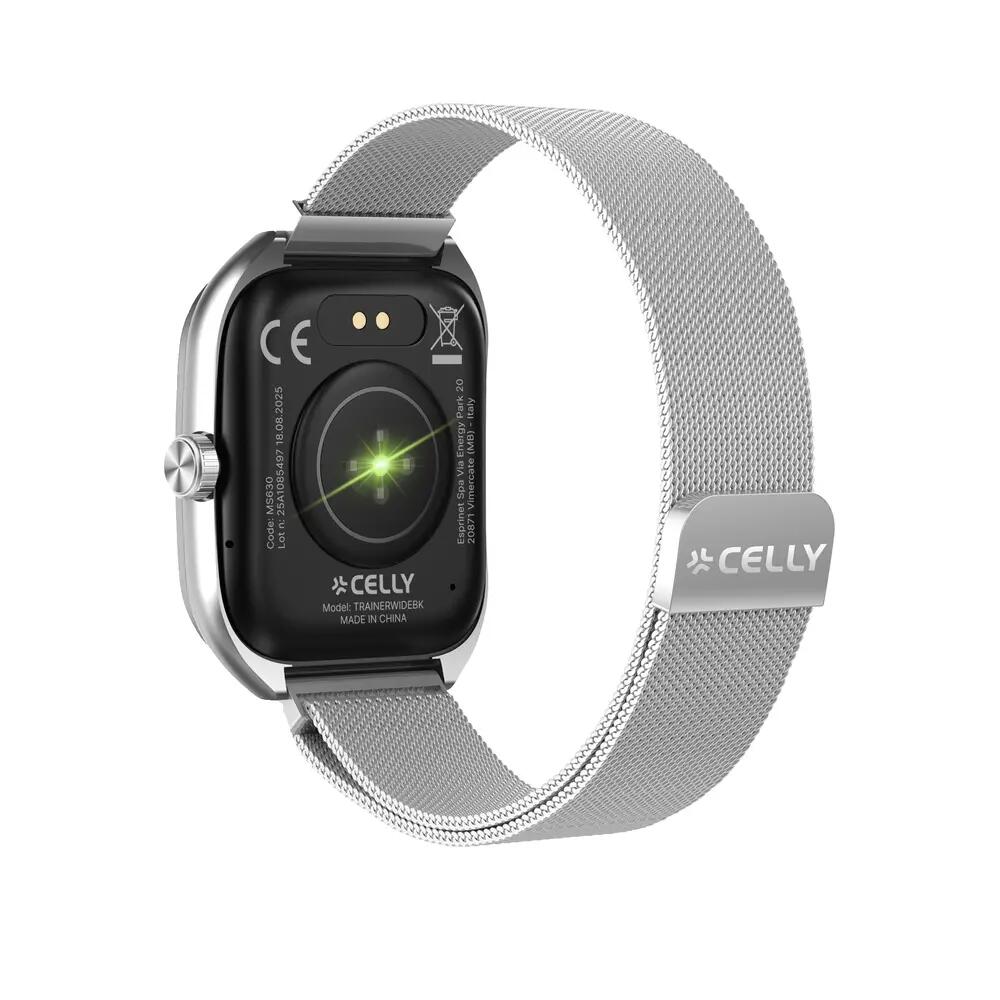 Montre intelligente Celly Trainerwide 2,01 pouces Argent 2/6