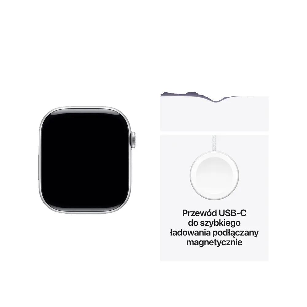 Slimme horloge Apple Series 11 GPS 46 mm Zilver Paars Mist Sportband M/L 7/7