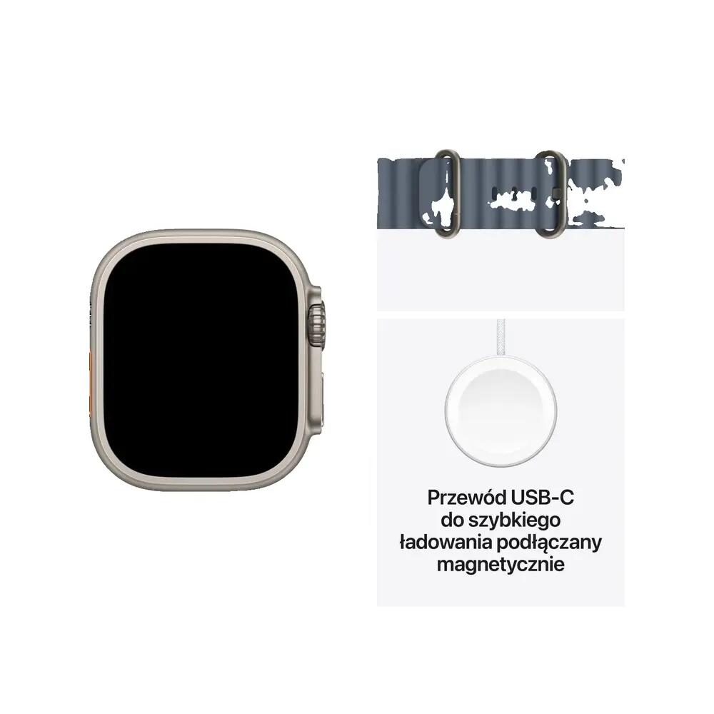 Apple Ultra 3 Blauwe Titanium Horloge 7/7