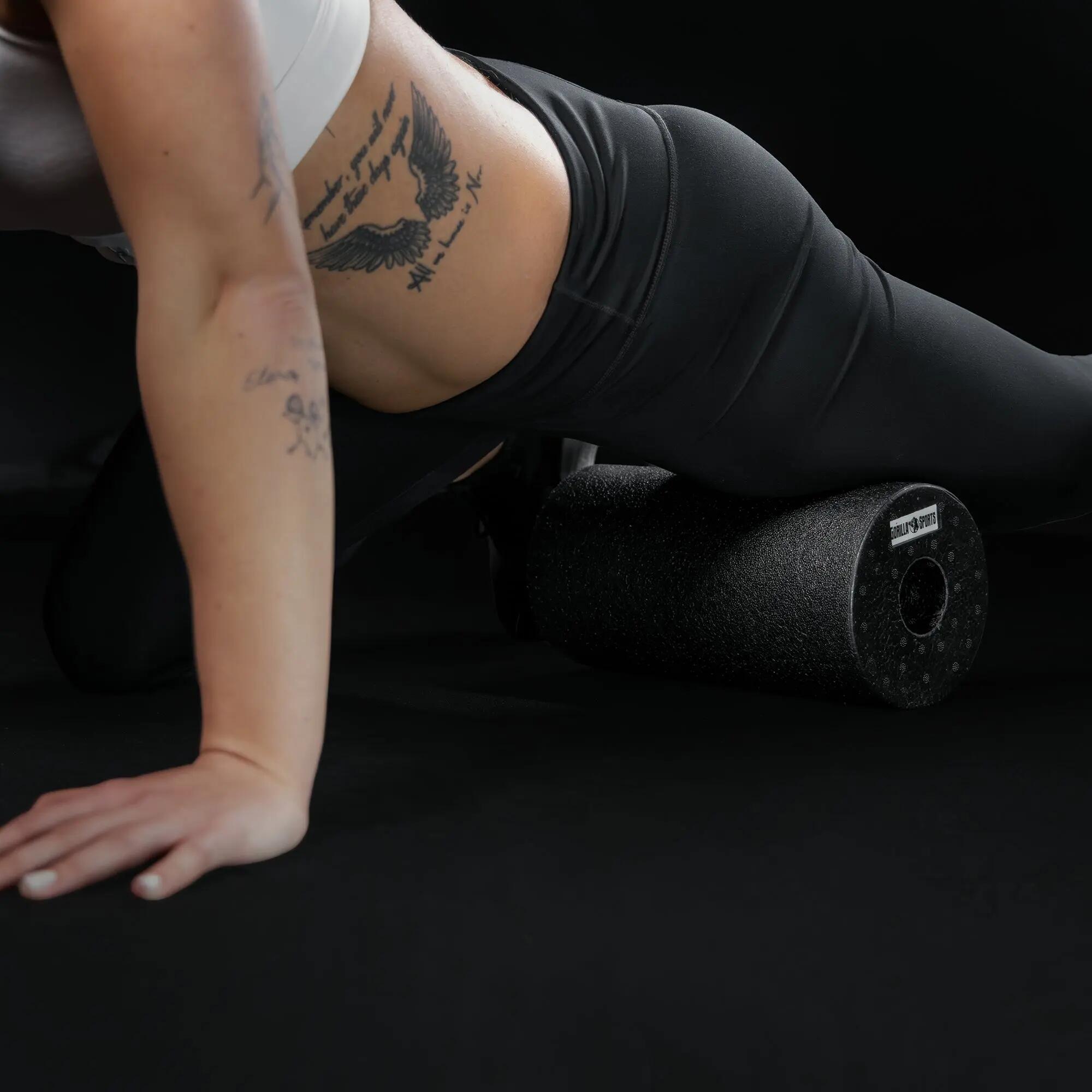Rouleau de massage Gorilla Sports 29x15 cm noir à picots 5/8