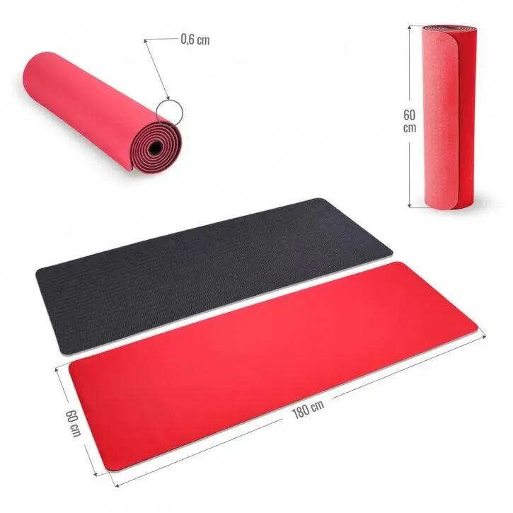 TAPETE BICOLOR 180CM X 60CM X 0,6CM | YOGA PILATES E FITNESS | SELECÇÃO DE CORES 4/10