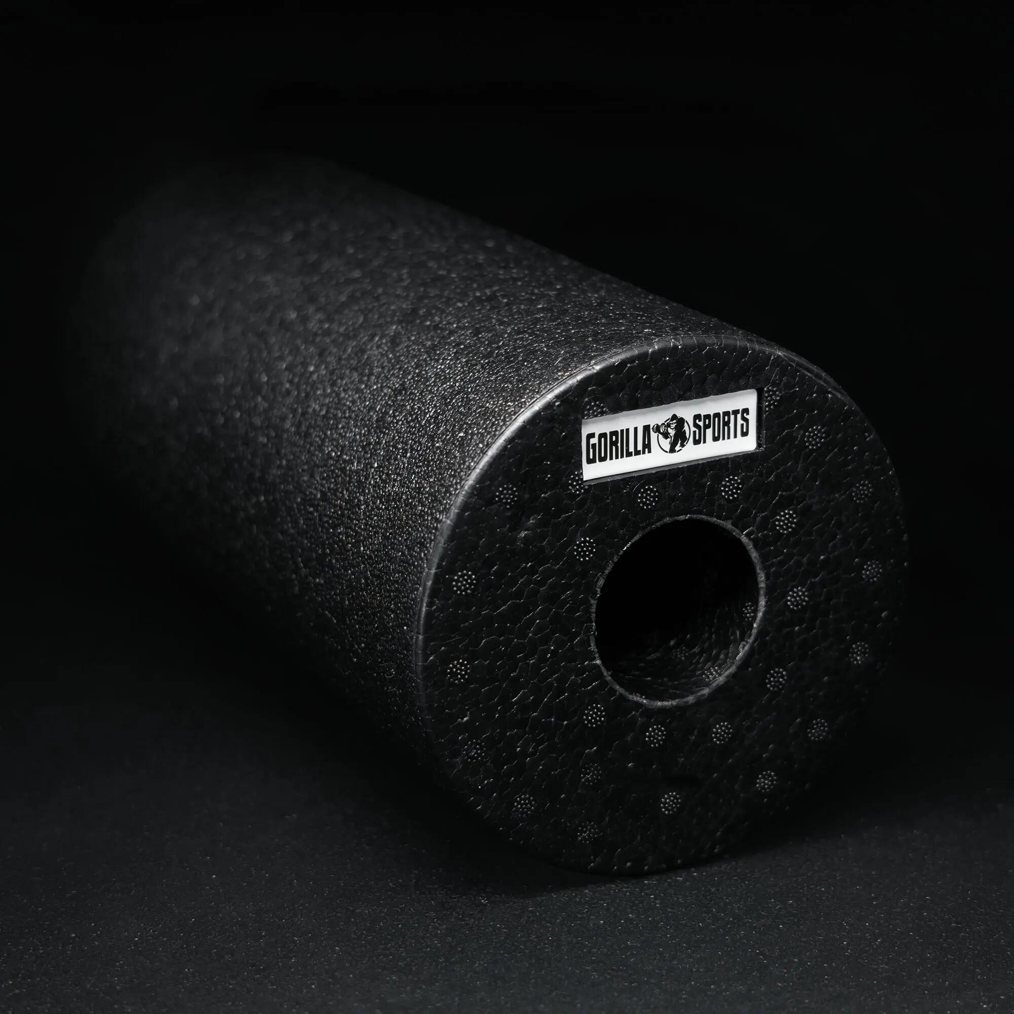 Rouleau de massage Gorilla Sports 29x15 cm noir à picots 4/8