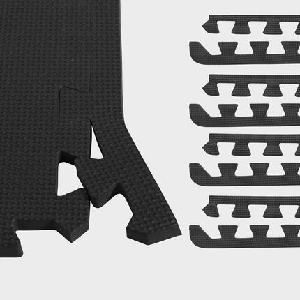 Tapis de fitness GORILLA SPORTS Kit 8 embouts EVA 58,5x2x1,2 cm