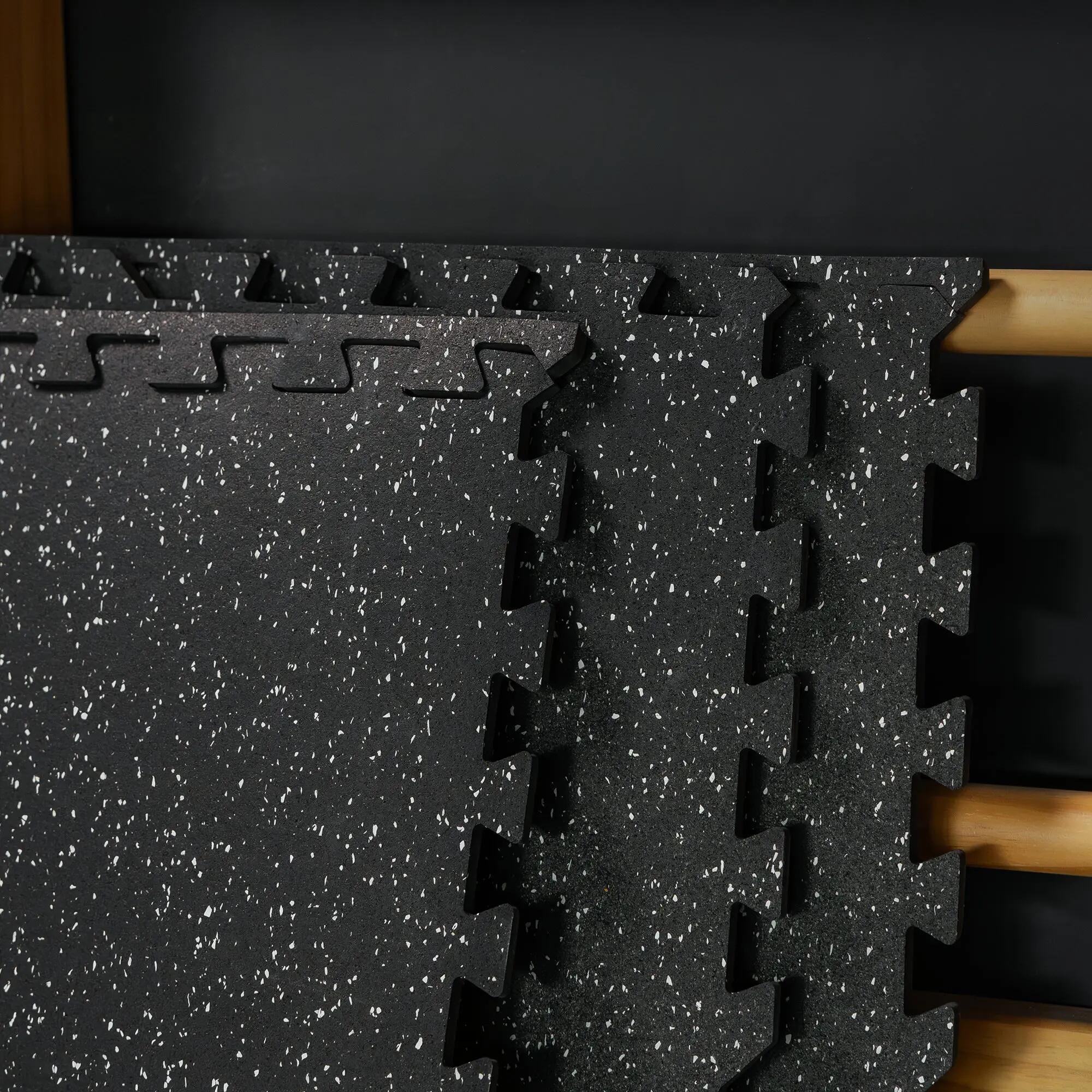 Zestaw mat ochronnych puzzle 4 szt + krawędzie czarne Gorilla Sports 8/9