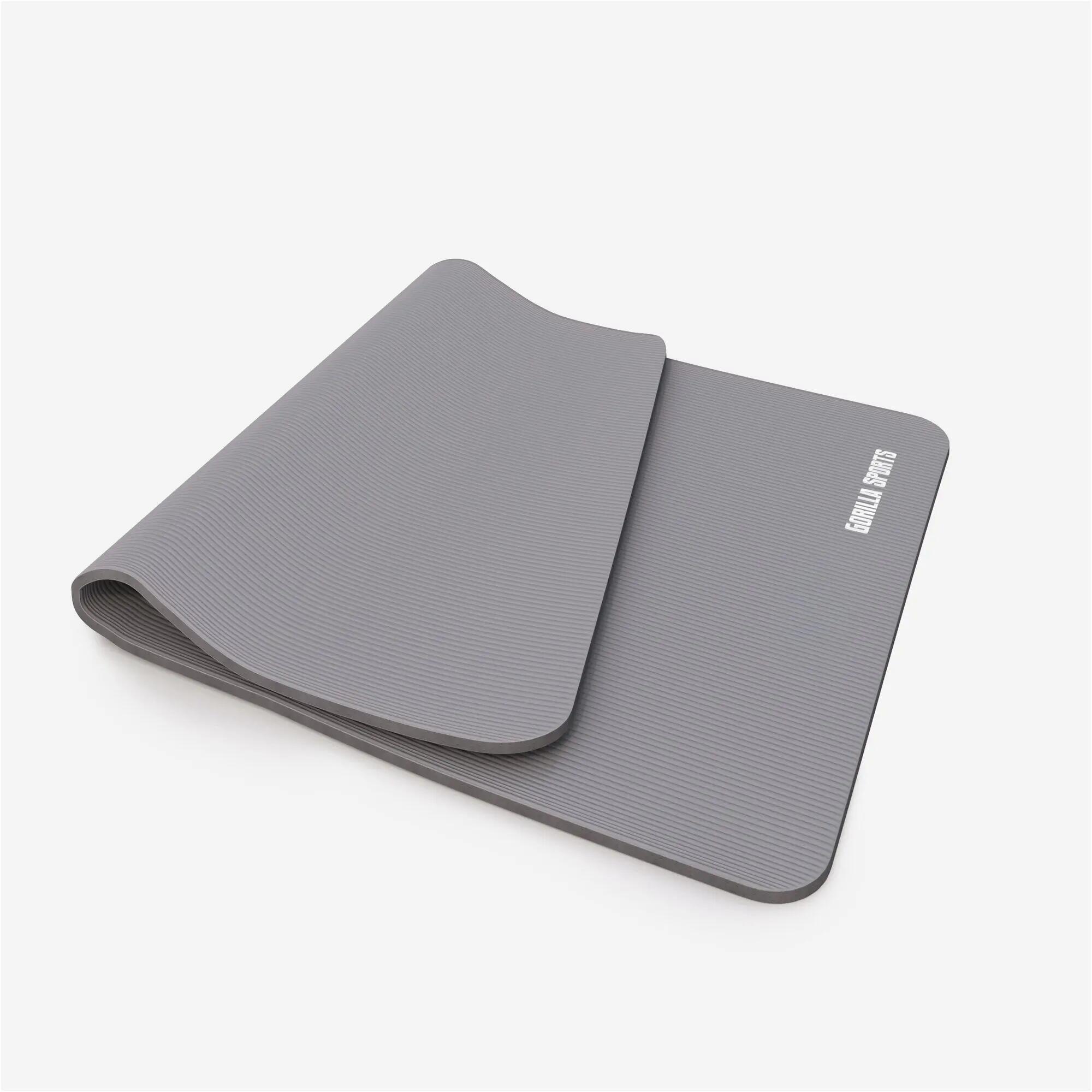 Tapis yoga GORILLA SPORTS 190x100 cm ép.15 mm antidérapant PVC 5/9
