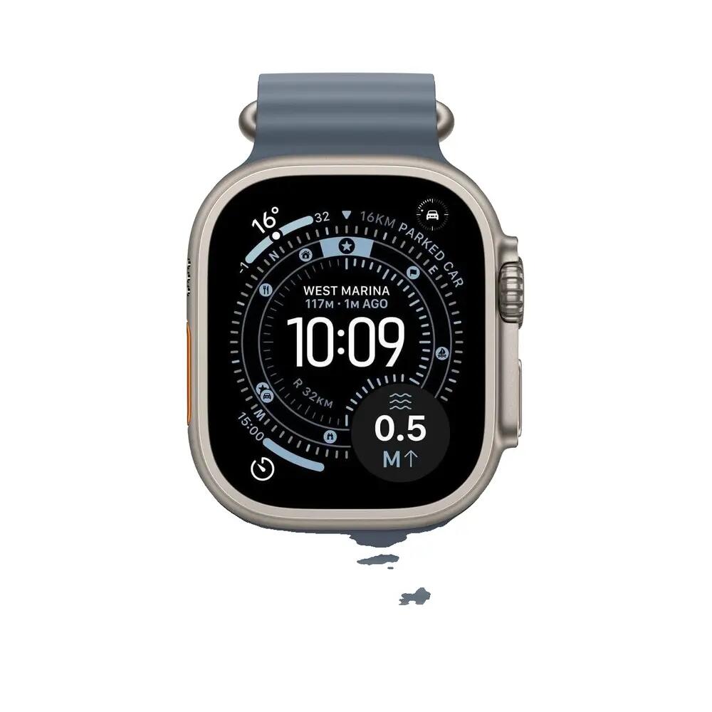 Apple Ultra 3 Blauwe Titanium Horloge 2/7