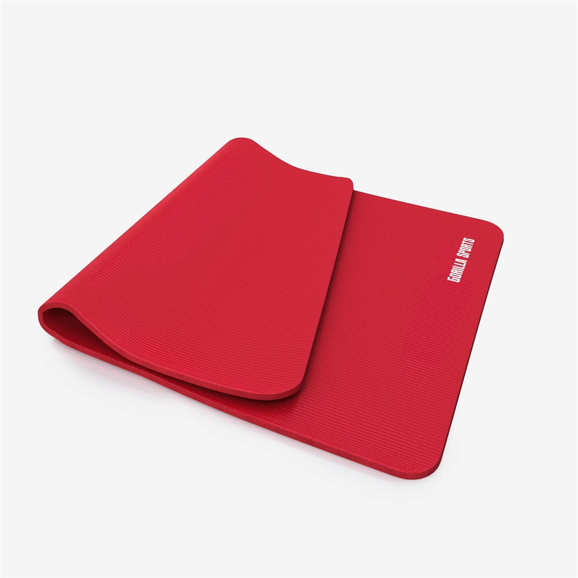 Tapis yoga Gorilla Sports 190x100x15 mm PVC antidérapant enroulable 5/9