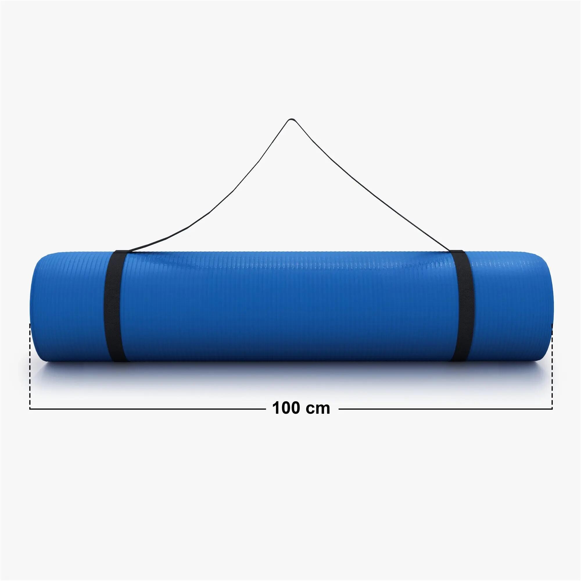 Yogamat Deluxe - 190 x 100 x 1,5 cm - Fitnessmat - Royal Blue 4/9