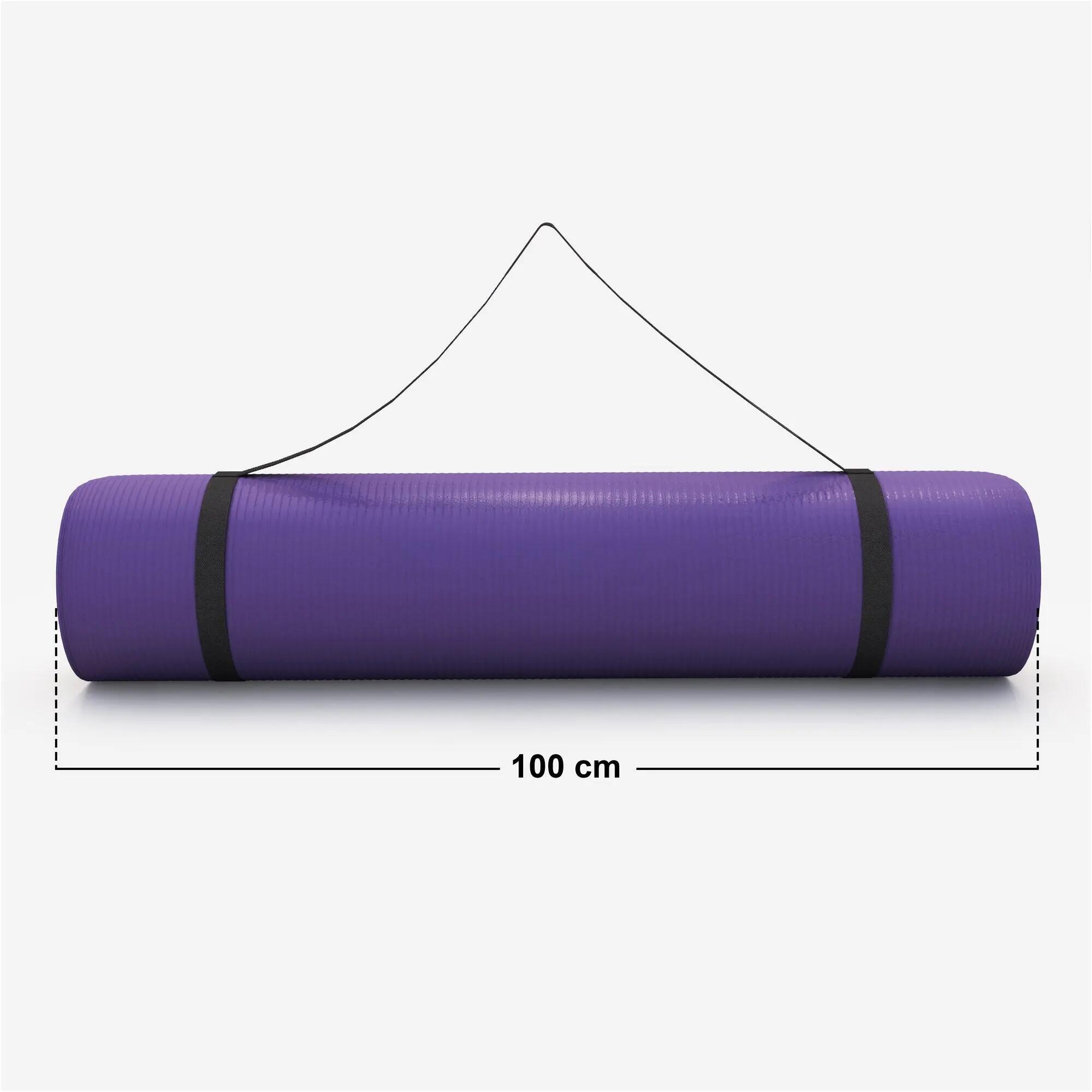 Yogamat Deluxe - 190 x 100 x 1,5 cm - Fitnessmat - Paars 4/9