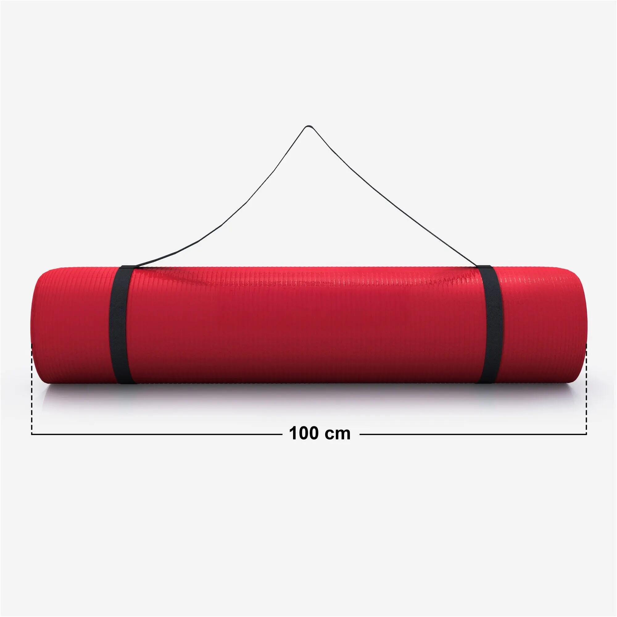 Tapis yoga Gorilla Sports 190x100x15 mm PVC antidérapant enroulable 4/9