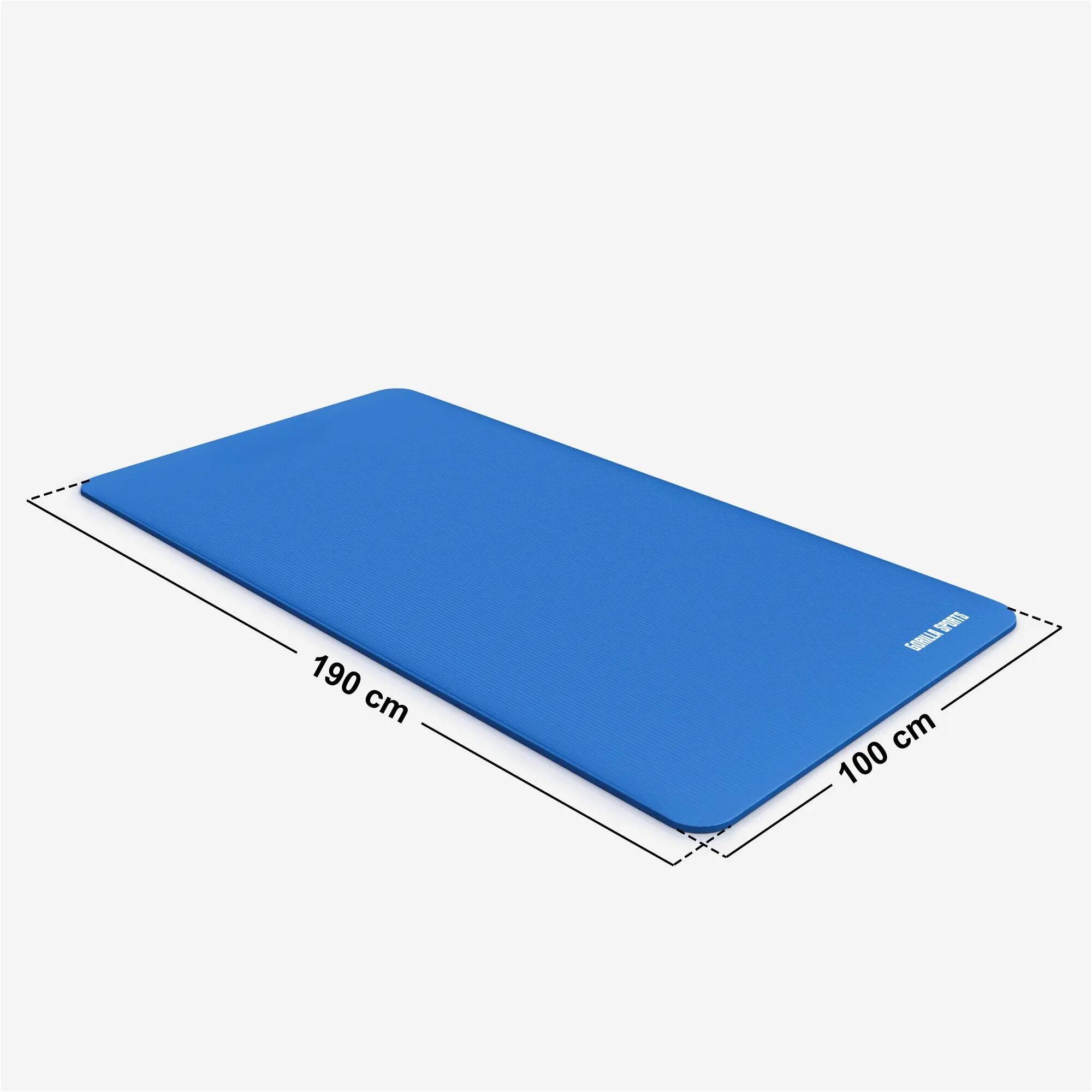 Yogamat Deluxe - 190 x 100 x 1,5 cm - Fitnessmat - Royal Blue 3/9