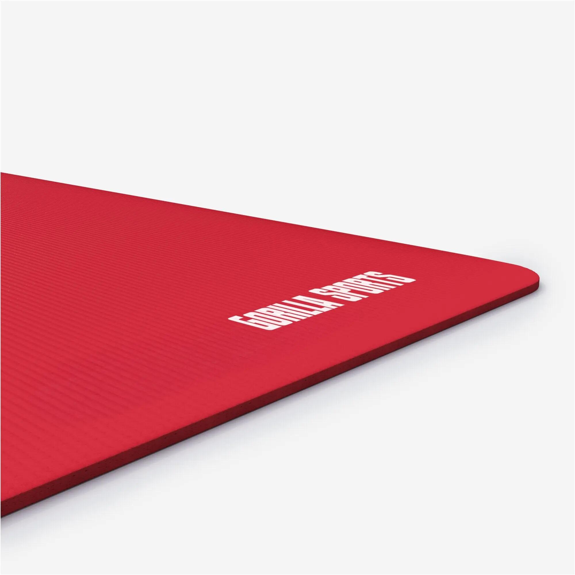 Tapis yoga Gorilla Sports 190x100x15 mm PVC antidérapant enroulable 2/9