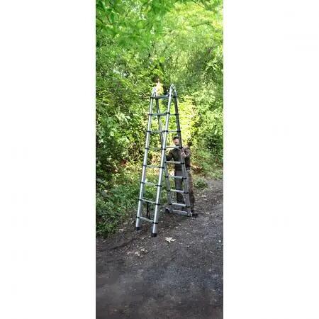 Tele-Revierleiter - klappbare Teleskopleiter, 5 m 4/5