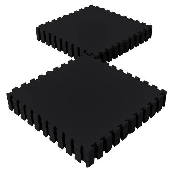 Tapis de Protection Fitness Puzzle - 16 Dalles, 60x60x1,2 cm, Tapis de Sol