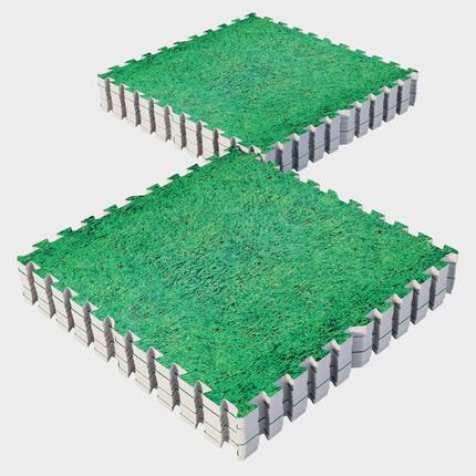 Tapis de Protection Fitness Puzzle - 16 Dalles, 60x60x1,2 cm, Tapis de Sol