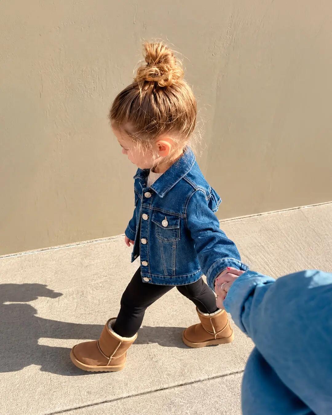 Jaqueta jeans infantil | Jeans azul com 2/5