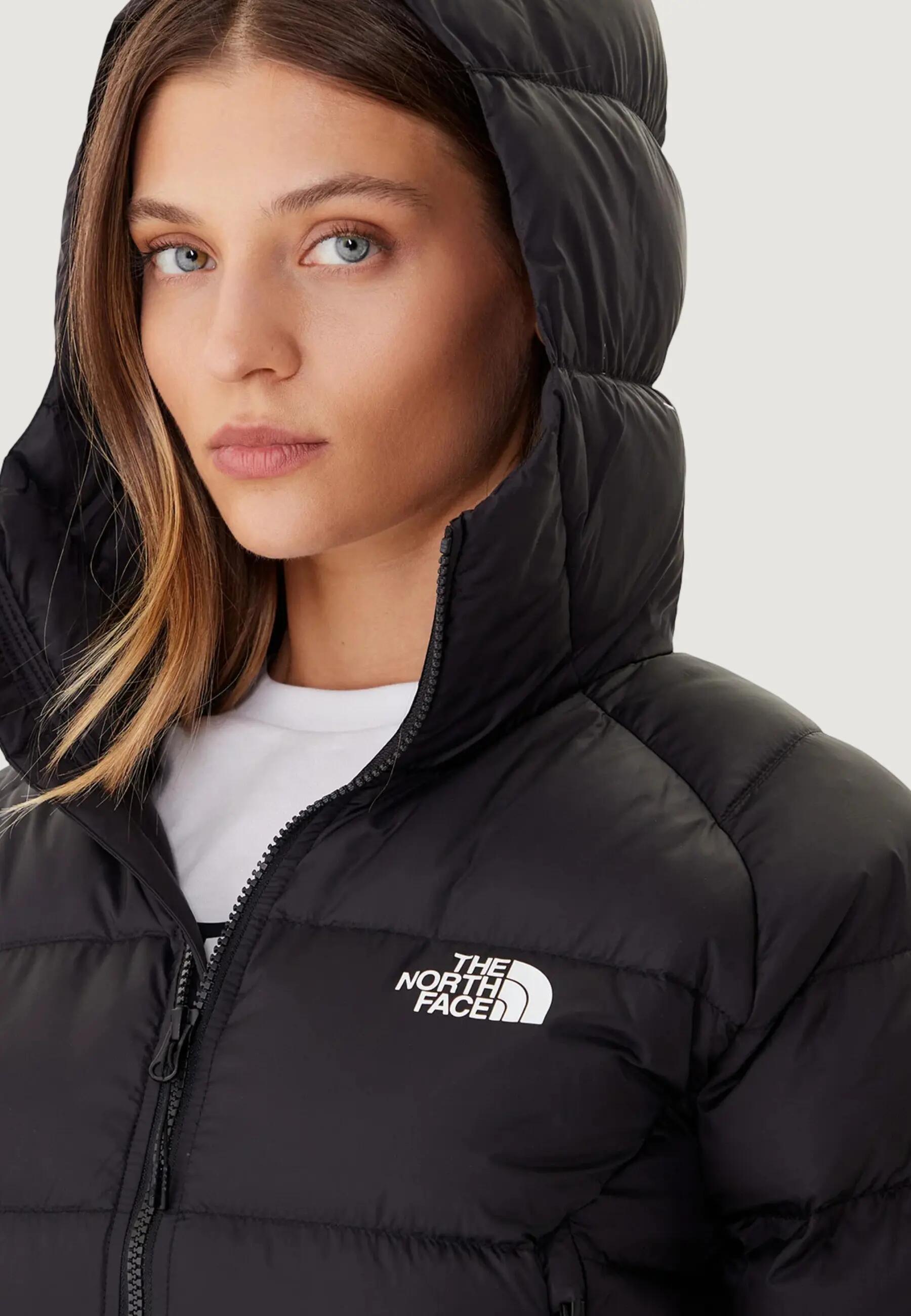 HYALITE DOWN HOODIE női kabát, FEKETE 4/5