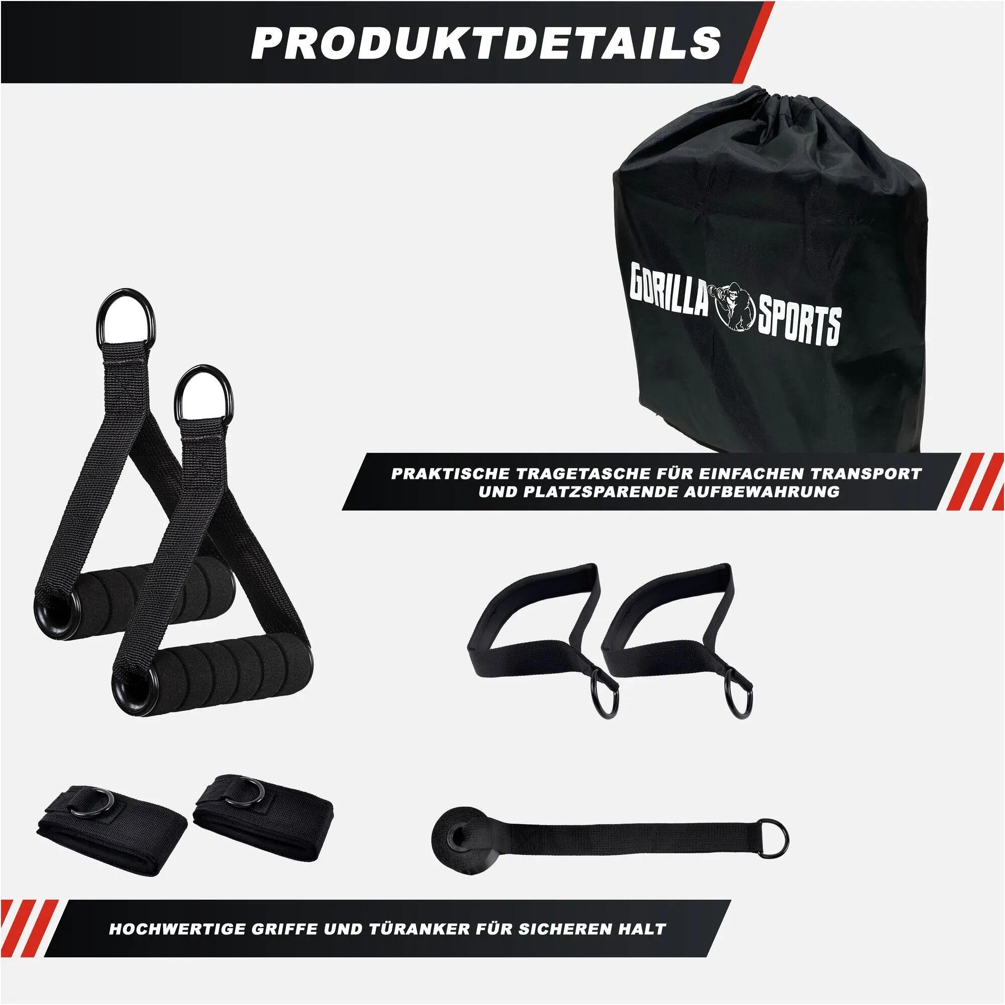 Set Barre de Pilates - Bande de Resistance Musculation avec Poteau, Fitness, Gym 4/12