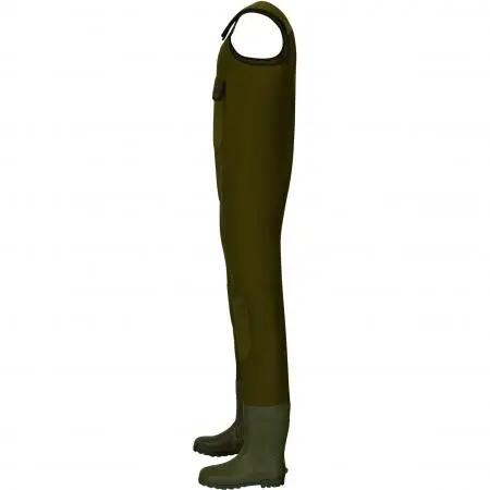Herren - Angeln - Neopren-Wathose - 5 mm - il Lago Prestige - oliv 3/4