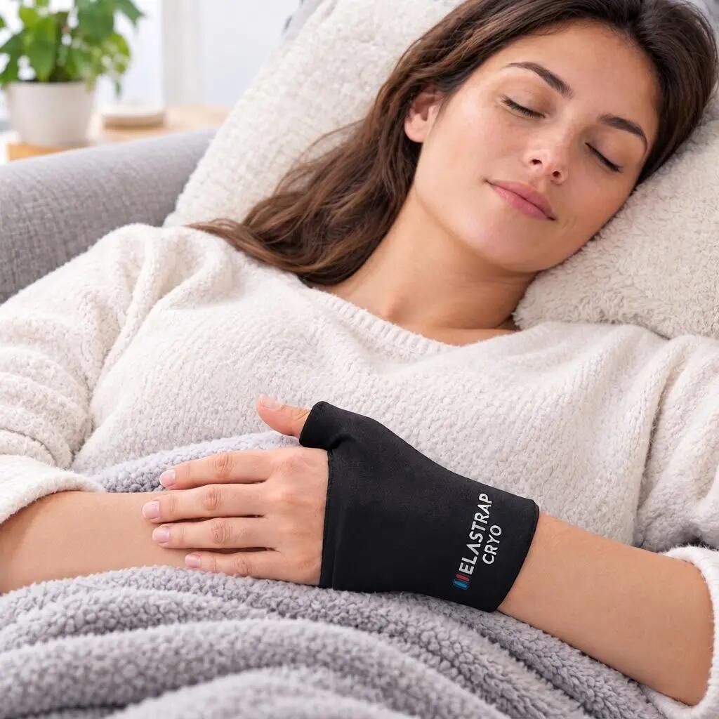 Tutore per polso per crioterapia - Gel caldo/freddo - Pollice - Recupero 4/9