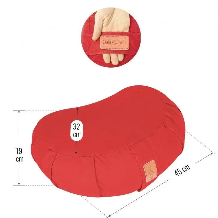 COUSSIN DE MÉDITATION DEMI-LUNE | ZAFU | ACCESSOIRES DE YOGA | COLORIS AU CHOIX 8/12