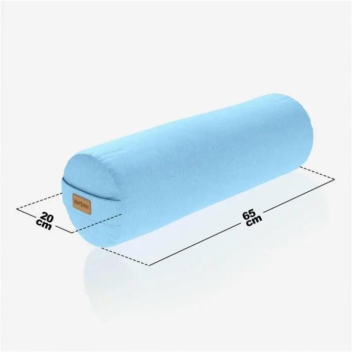 Traversin yoga Gorilla Sports 65x20 cm coton - garnissage épeautre 7/11