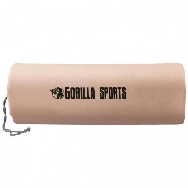 Sac tapis Yoga Gorilla Sports coton beige rosé 173x61 cm 10/15