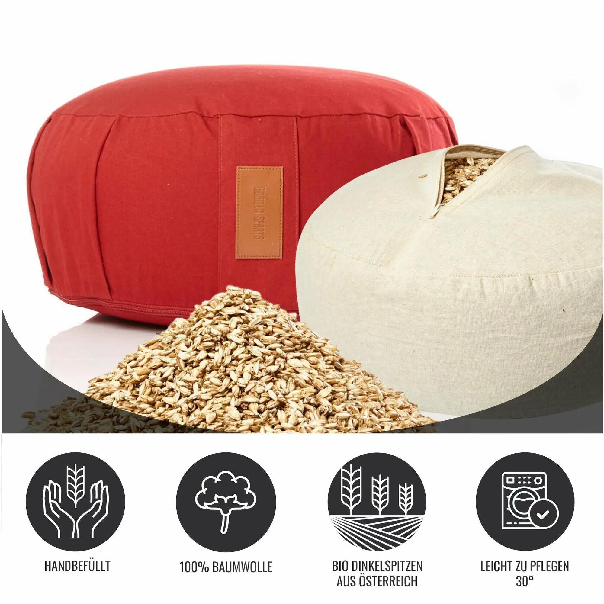 GORILLA SPORTS Yogakissen Rot 10/15