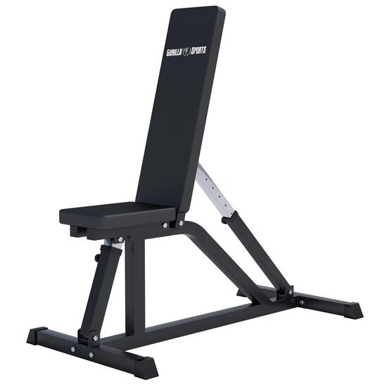 Banc de musculation Gorilla Sports Hantelbank acier réglable 200 kg