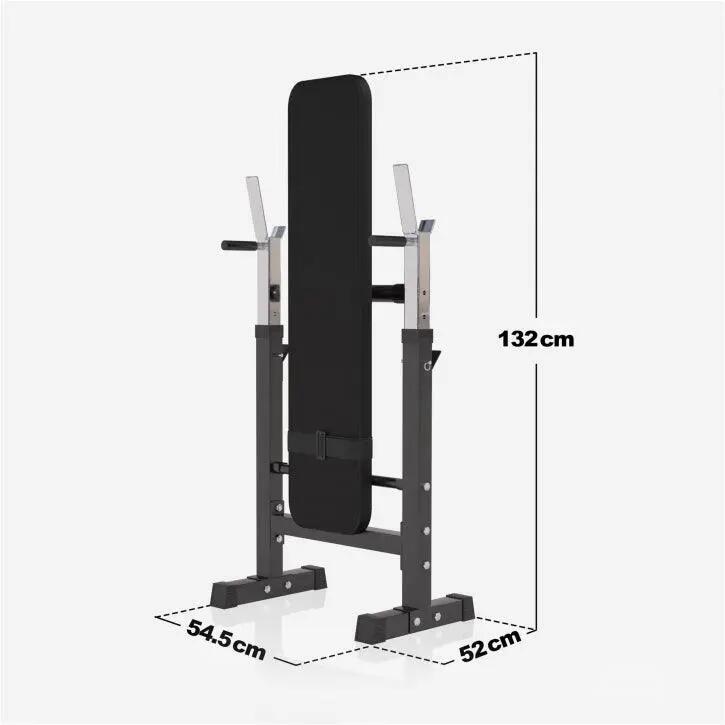 Halterbank zwart met 38 kg halterset - Fitnessbank - Verstelbaar - Halterstang 9/11