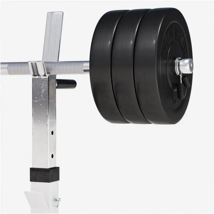 Banc Musculation - Pliable, Réglable avec Support, Set Haltère 38kg, Home Gym 9/11