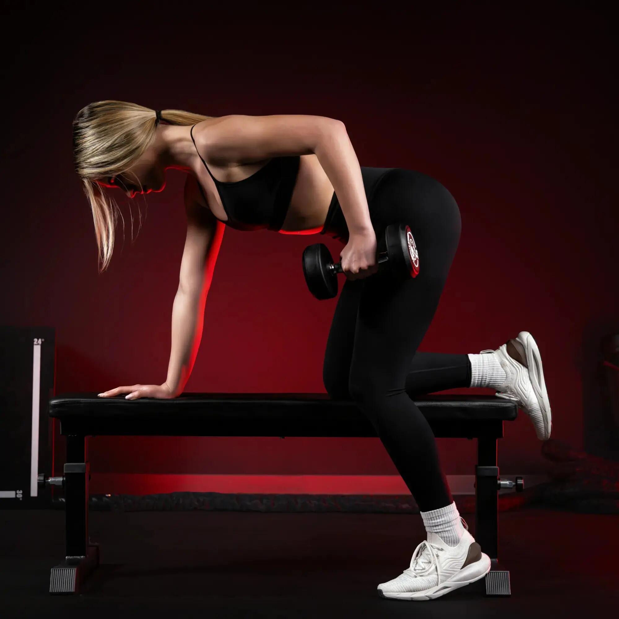 Posilovací lavice - fitness - nastavitelná plochá lavice - model 2645 8/10