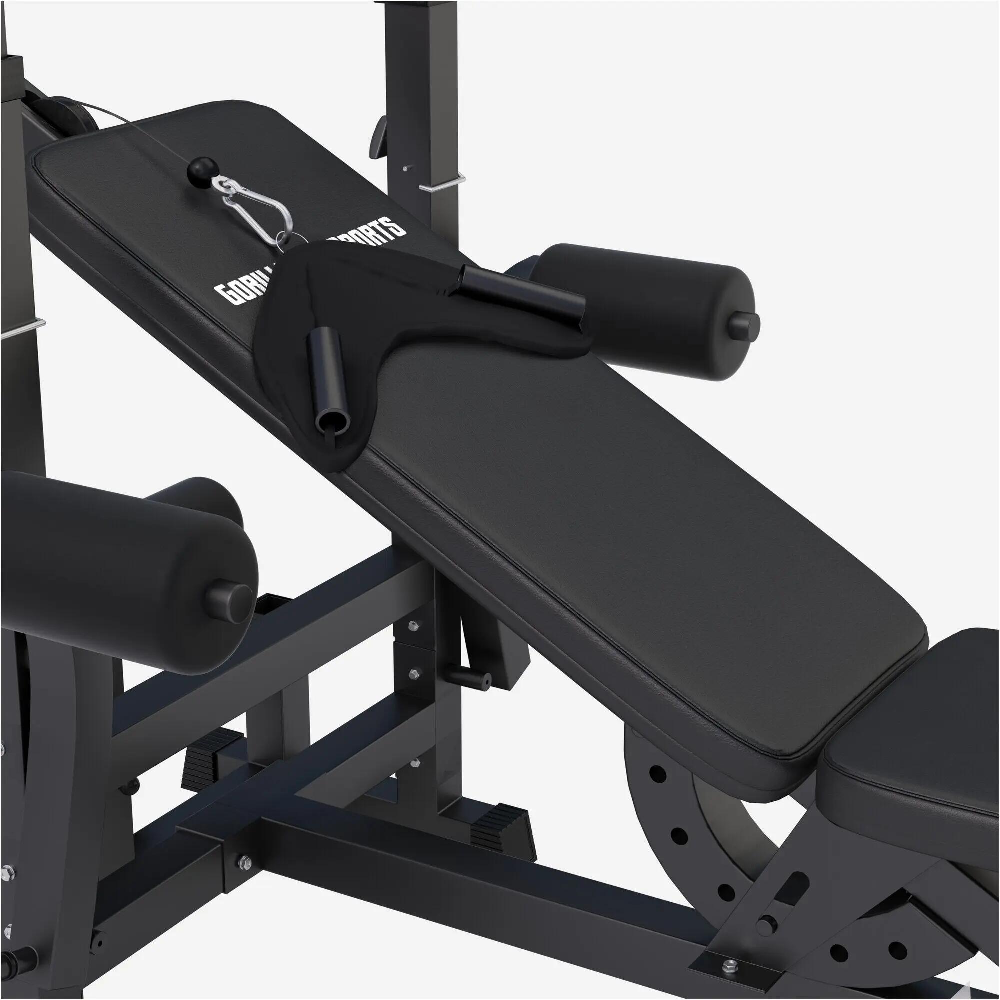 Universele Halterbank Zwart - Verstelbare Fitness Bank - Homegym Bank 8/14