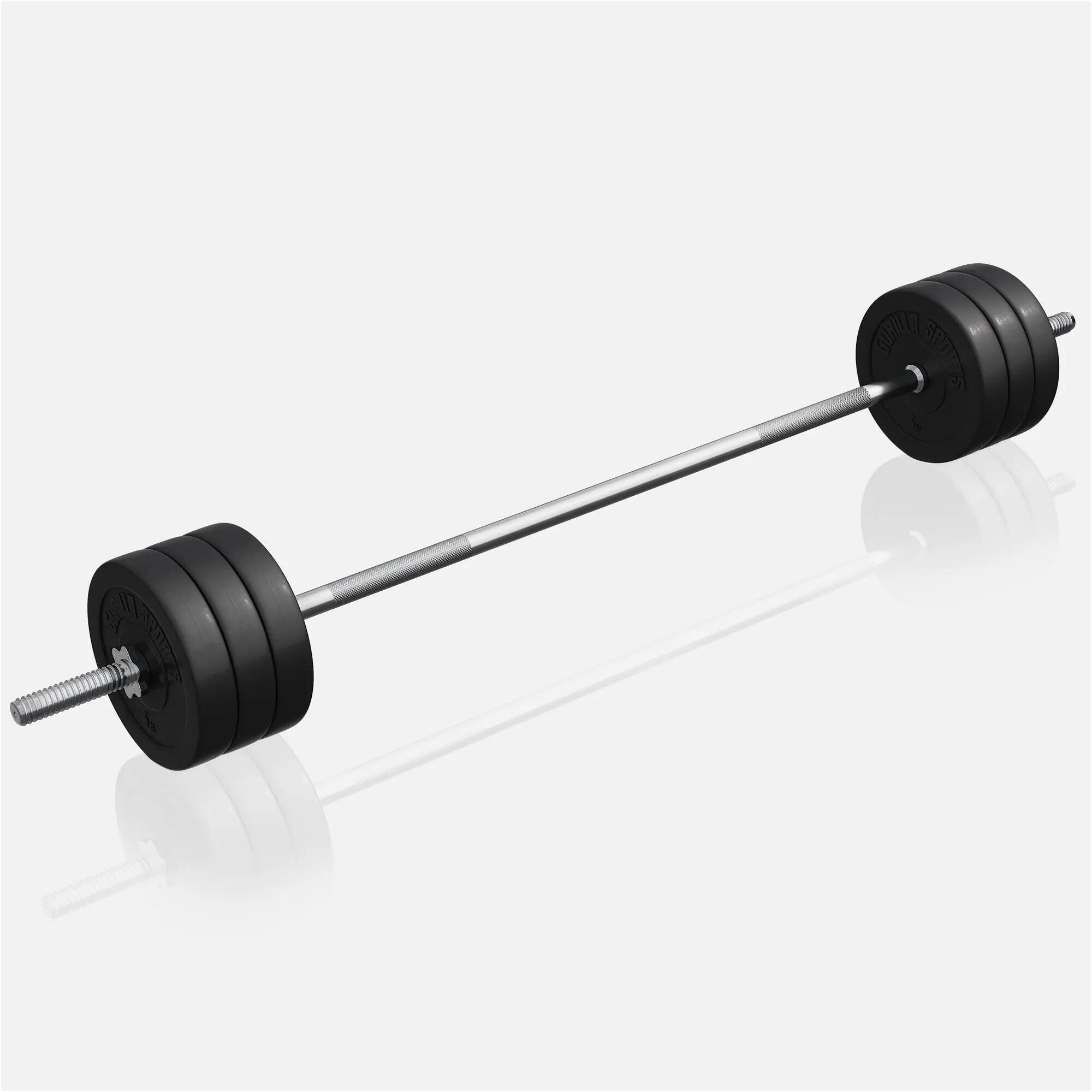 Hantelbank mit Gewichten - mit Ablage, Klappbar, 40/70/100 kg Set, Kraftstation 6/8