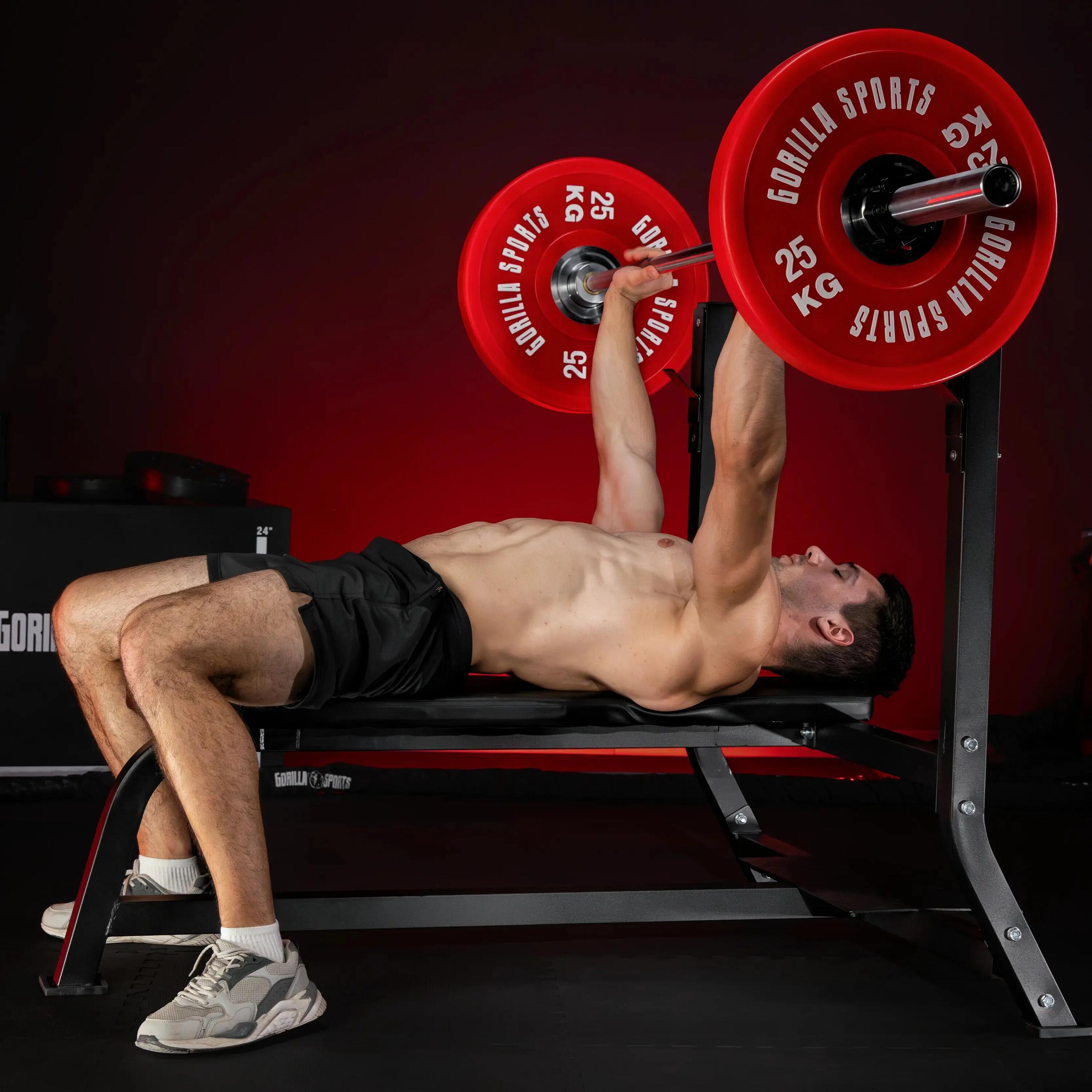 Banc de musculation avec support de barres 7/10