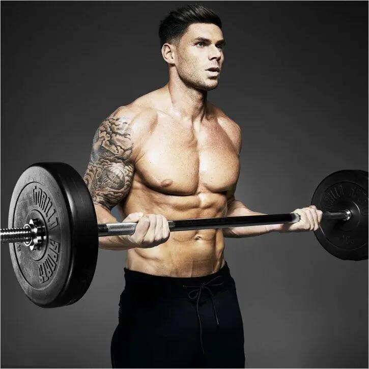 BANC DE MUSCULATION BLANC CLASSIQUE AVEC SET D'HALTERES COMPLET 97,5 KG | MUSCUL 11/12