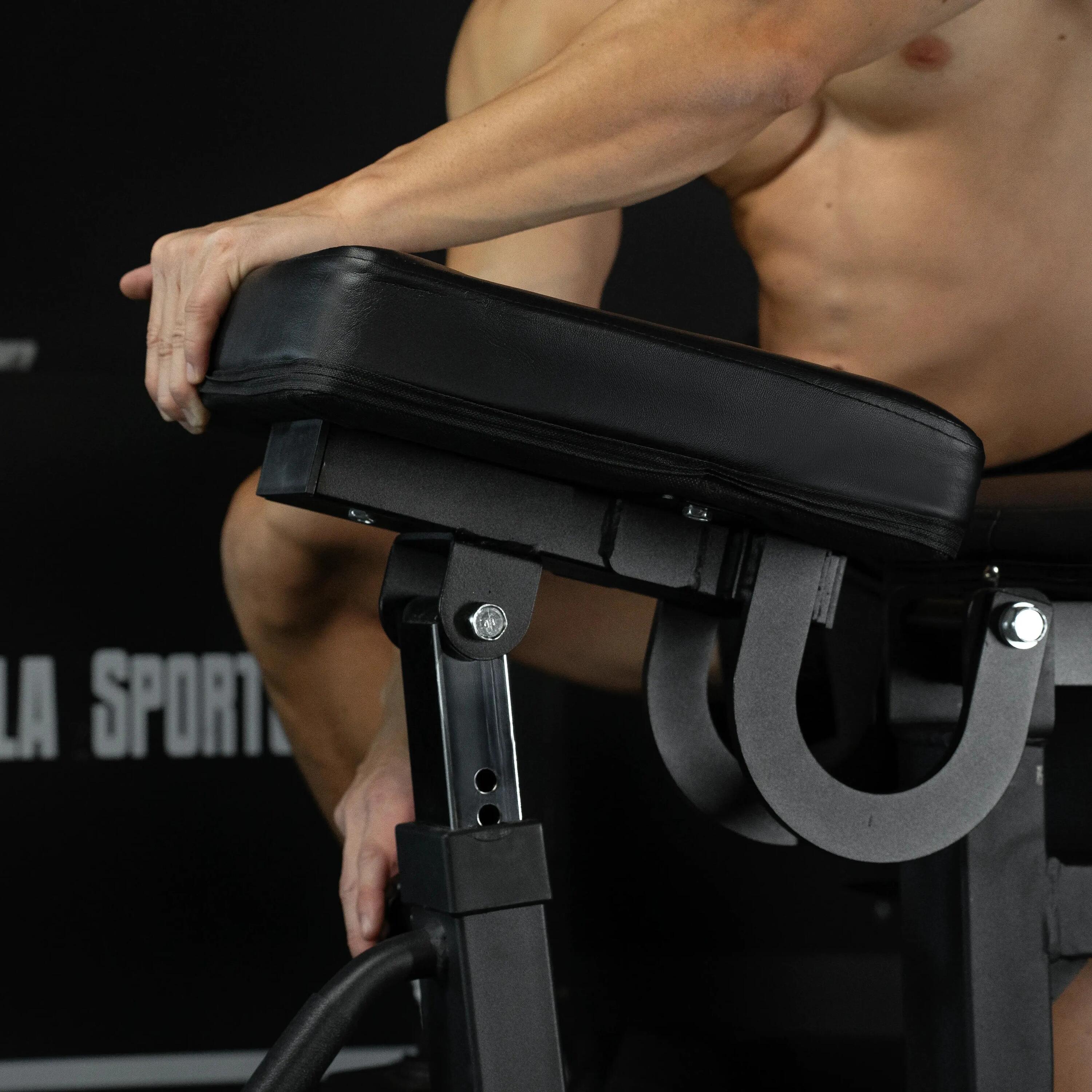 Gorilla Sports Mehrpositions-Hantelbank klappbar aus Stahl 7/13